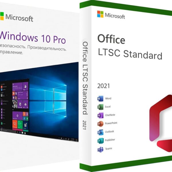 Windows 10 Pro (Профессиональная) + Microsoft Office 2021 LTSC Standard (Стандартный)