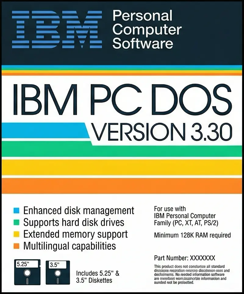 Скачать
IBM PC DOS 3.30