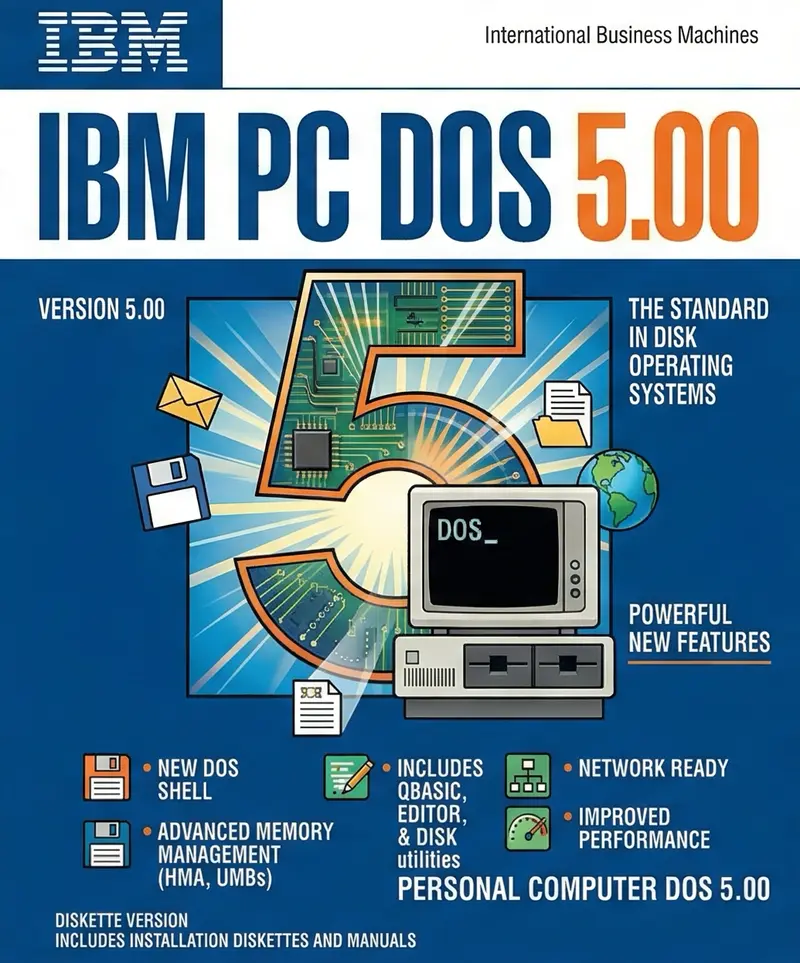 Скачать
IBM PC DOS 5.00
