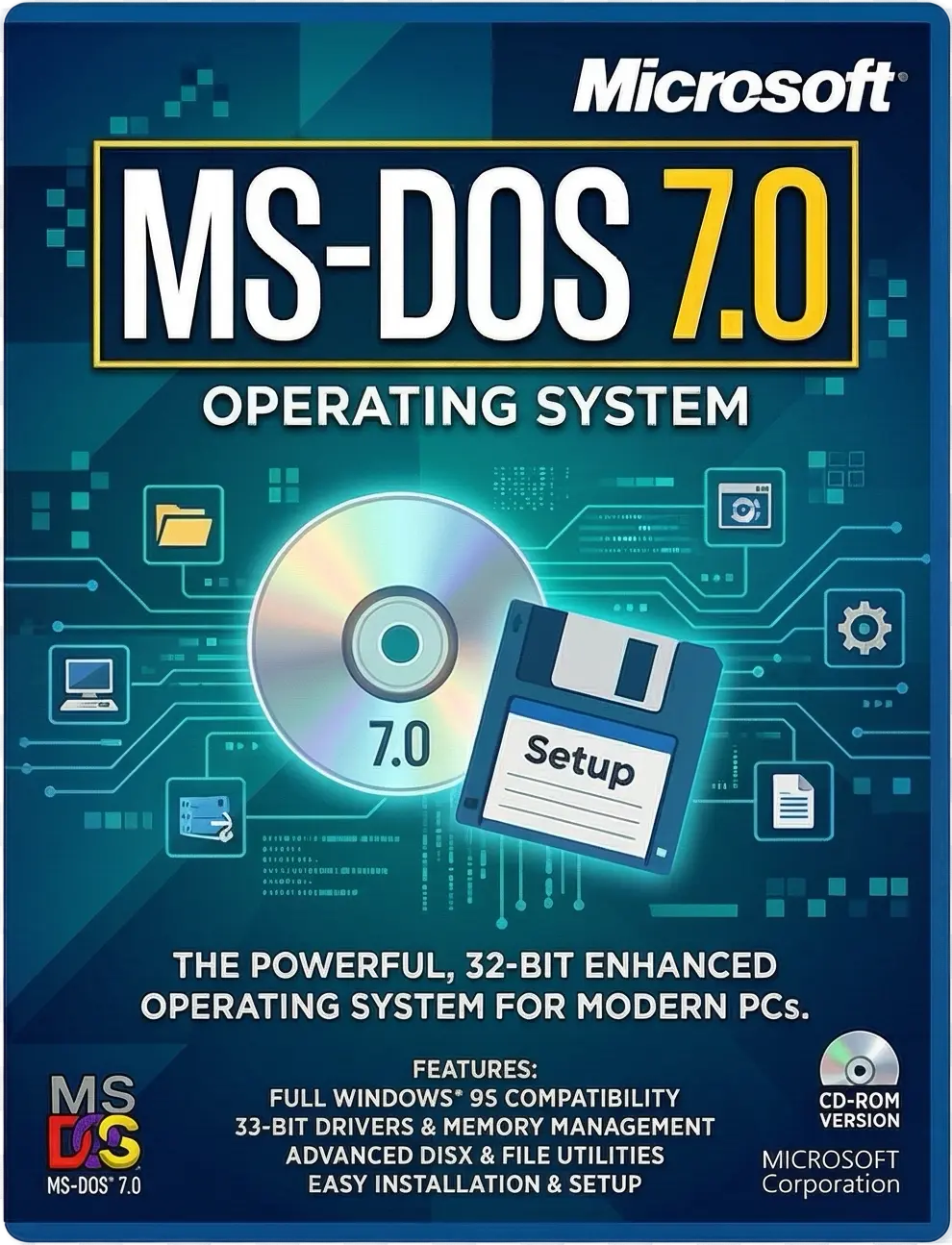 Скачать
MS-DOS 7.0