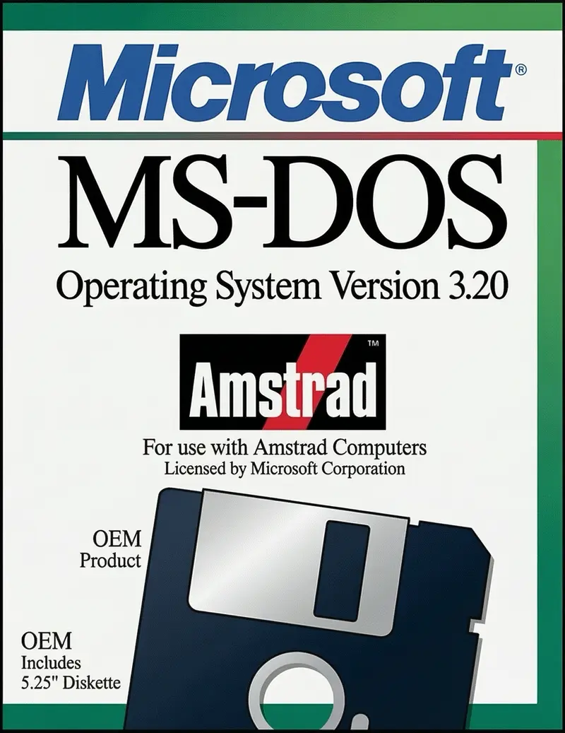 Скачать
MS-DOS 3.20 OEM Amstrad