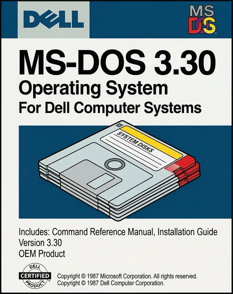 Скачать
MS-DOS 3.30 OEM (Dell)
