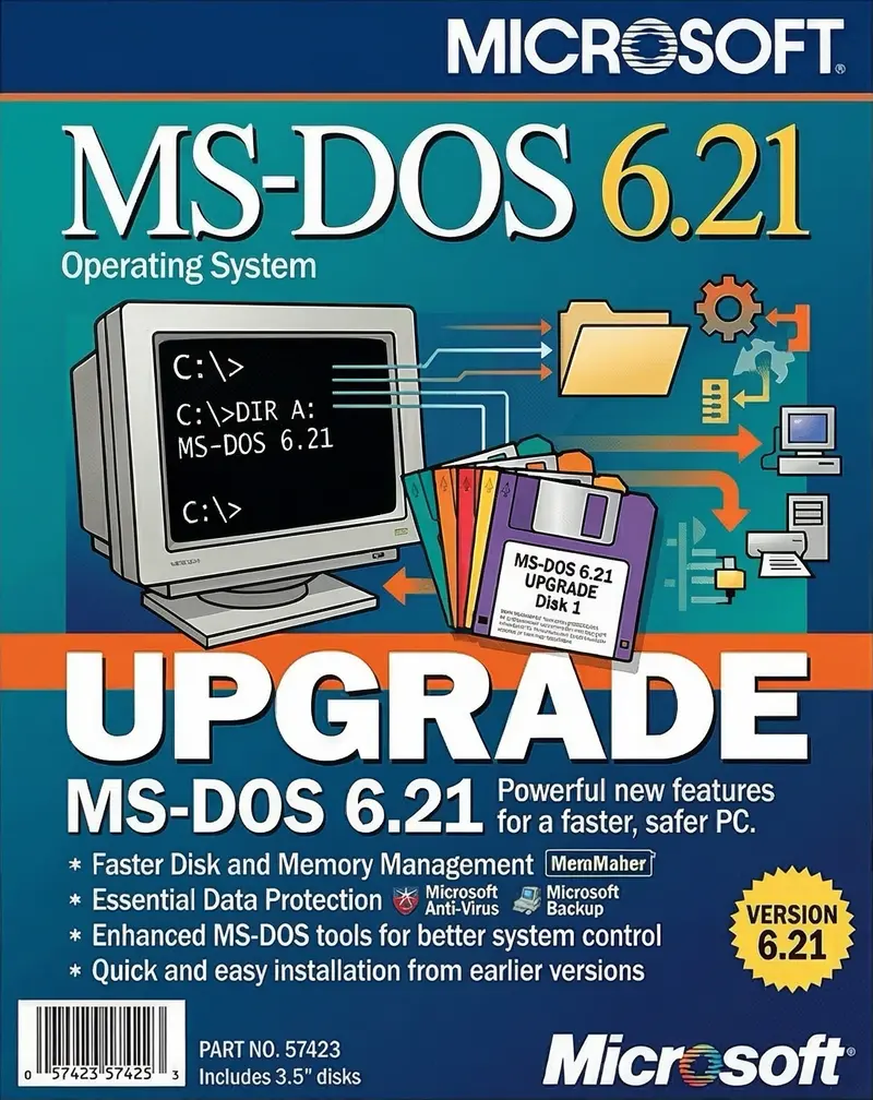 Скачать
MS-DOS 6.21