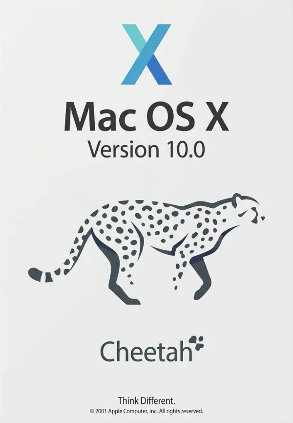 Скачать
Apple Mac OS X 10.0 Cheetah