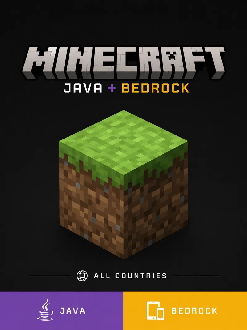 Купить Minecraft: Java + Bedrock (Все страны)