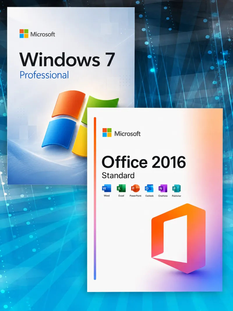 Купить Windows 7 Professional + Office 2016 Standard