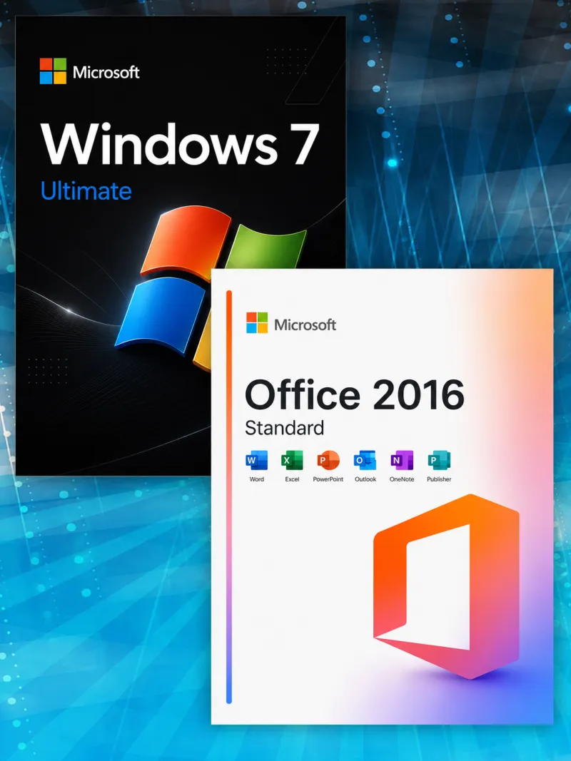 Купить Windows 7 Ultimate + Office 2016 Standard